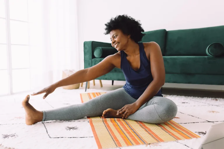 woman stretching for simpletherapy